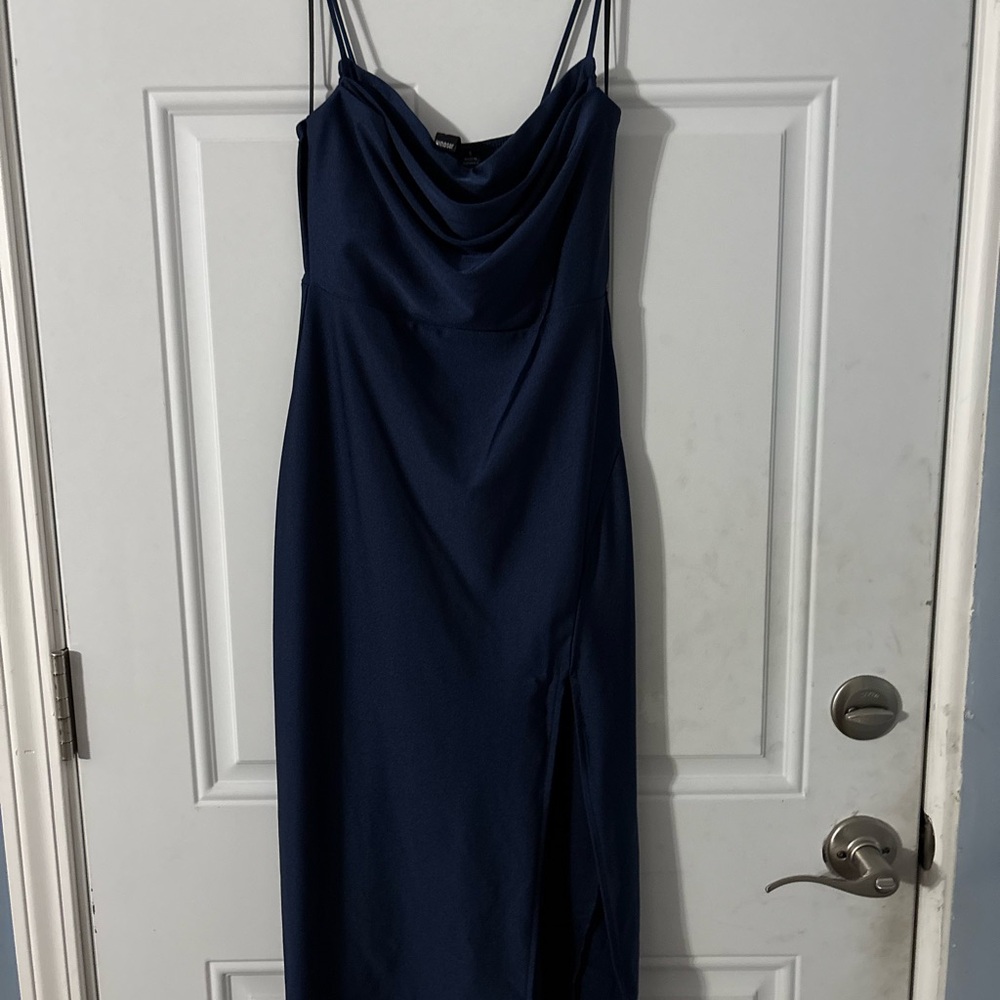 Windsor Sleek And Smooth High Slit Midi Dress